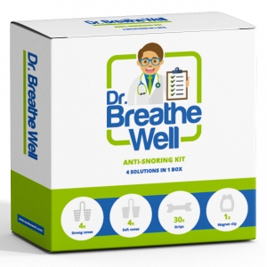 dr breathe well anti snurk pakket verpakking voorkant witte achtergrond